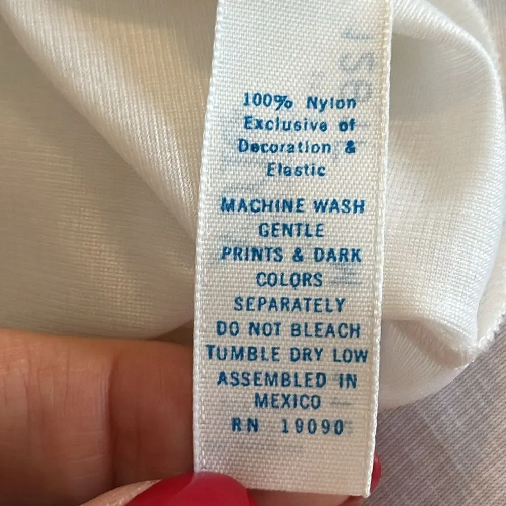 Vintage Olga white‎ half slip with lace hem / as is - Picture 6 of 6